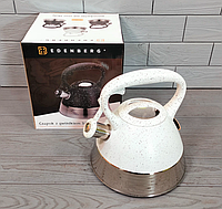 Чайник со свистком из нержавеющей стали 3 л Edenberg EB-8827 | Свистящий чайник