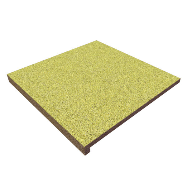 Накладки на ступени резиновые PuzzleGym 500х500х20 мм (желтые) - фото 1 - id-p854632765