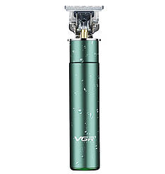 Професійний тример для стрижки та окантовки VGR Professional Dark Green (V-186-Green)