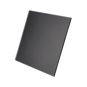 Панель для витяжних вентиляторів AirRoxy BLACK MAT GLASS  dRim 100/125 чорна матова 01-174