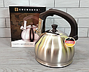 Чайник зі свистком із неіржавкої сталі 3 л Edenberg EB-8826  ⁇  Свистий чайник, фото 2