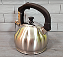 Чайник зі свистком із неіржавкої сталі 3 л Edenberg EB-8826  ⁇  Свистий чайник, фото 6