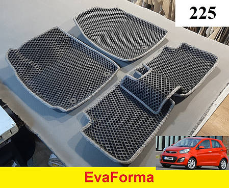3D килимки EvaForma на Kia Picanto 2 '11-17, килимки ЕВА, фото 2
