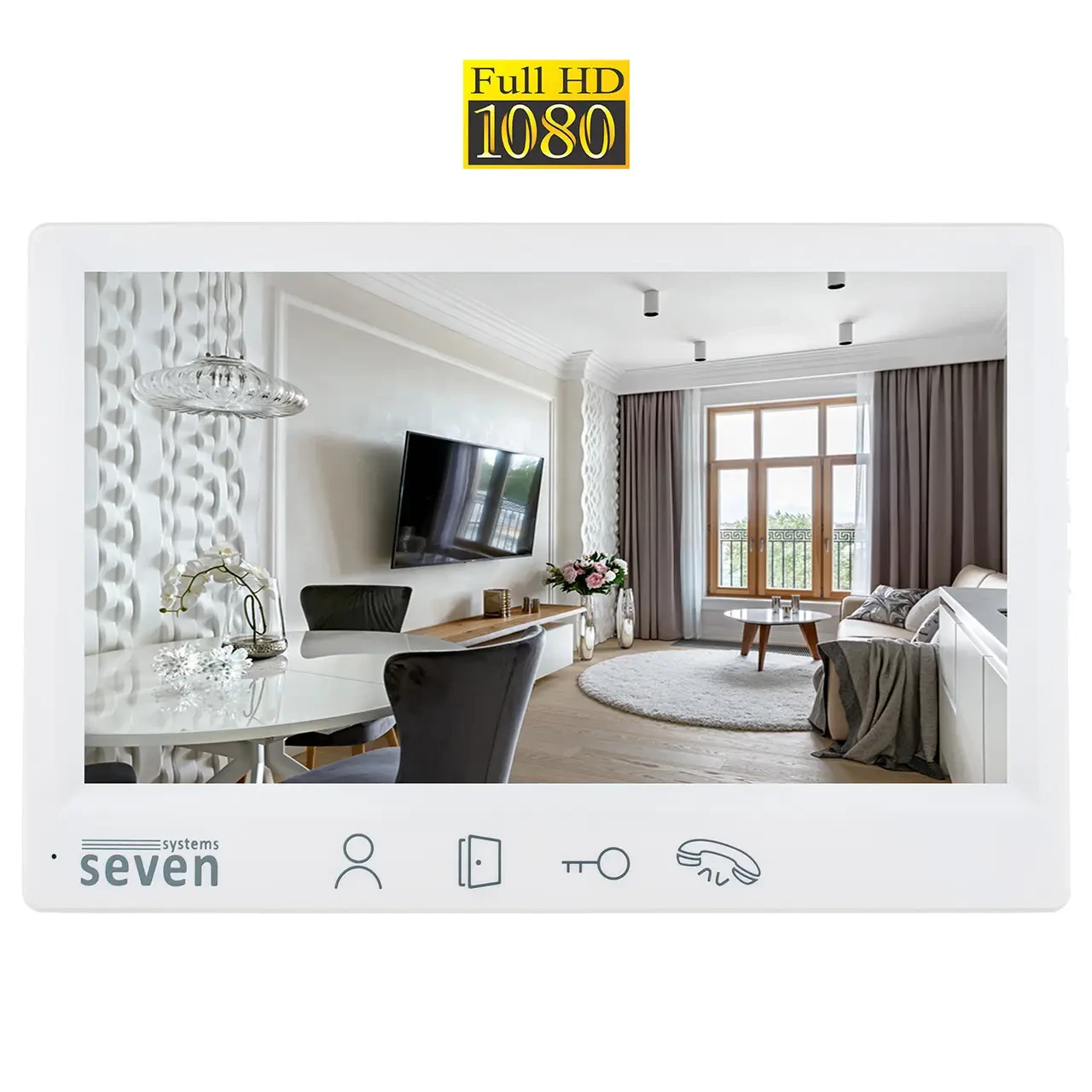 Відеодомофон Seven DP–7571 FHD White