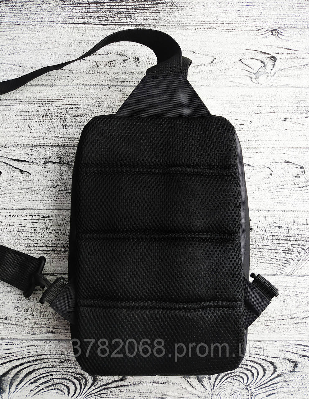 Мужская спортивная сумка Nike, черная сумка слинг Nike, мужская барсетка Nike, слинг Nike через плечо - фото 4 - id-p1753590969