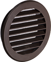Решетка вентиляционная круглая пластиковая AirRoxy AOzS 120 brown диаметр 120 мм коричневая 02-150 termo