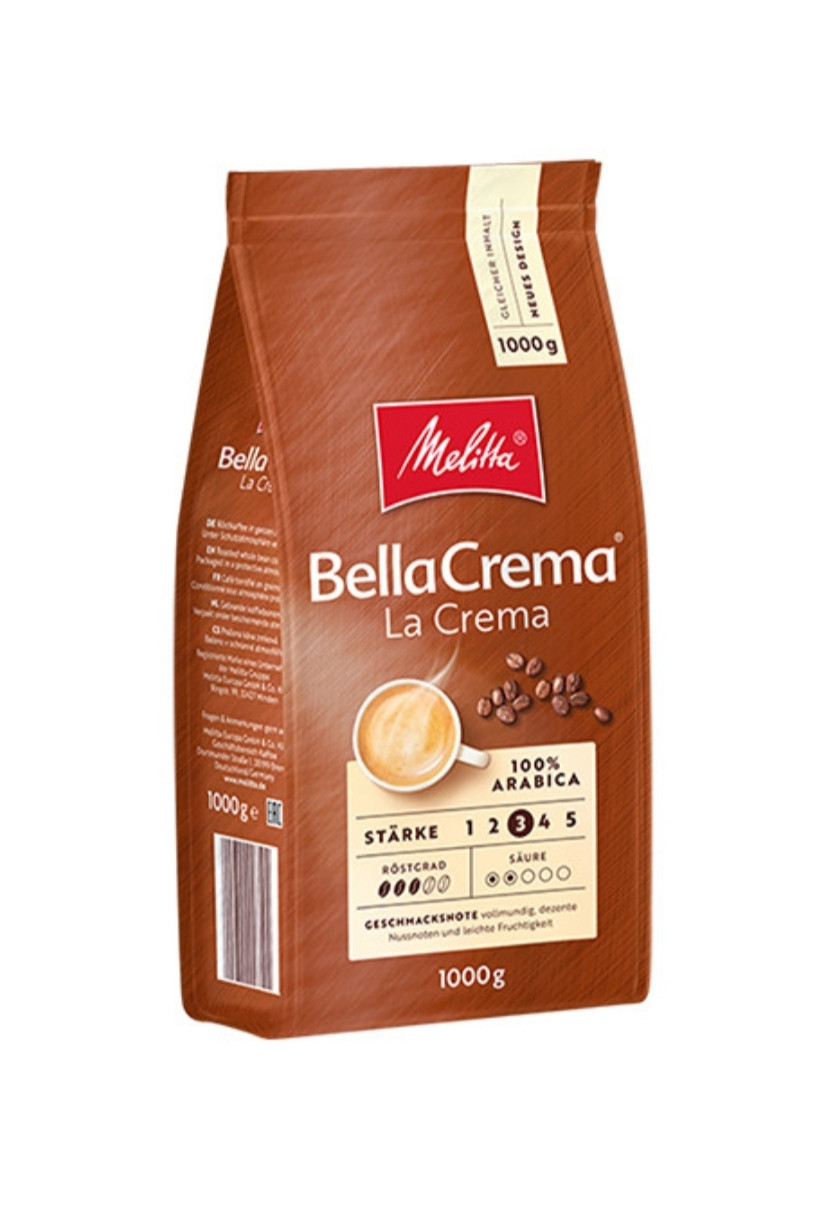 Кава в зернах Melitta BellaCrema La Crema 1 кг, ОРИГІНАЛ Меліта Ла Крема