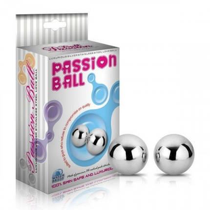 Кульки кегеля метал Passion Dual Balls вагінальні кульки кульки кегеля, фото 1