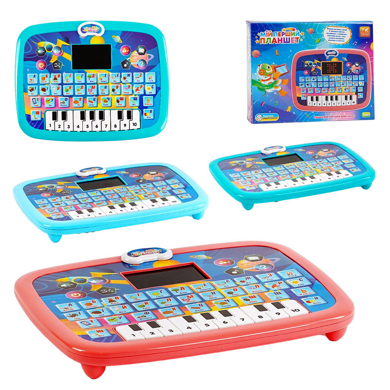 Планшет інтерактивний 11289 (60/2) "TK Group", УКРАЇНСЬКЕ ОЗВУЧУВАННЯ, 3 кольори, LED екран, казка,, фото 1