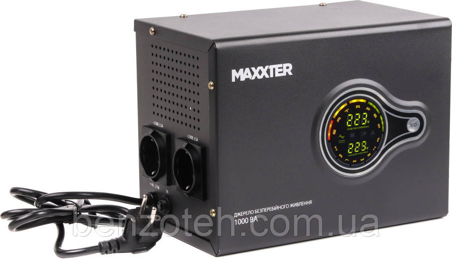 Джерело безперебійного живлення Maxxter MX-HI-PSW1000-01 (інвертор) для котлів