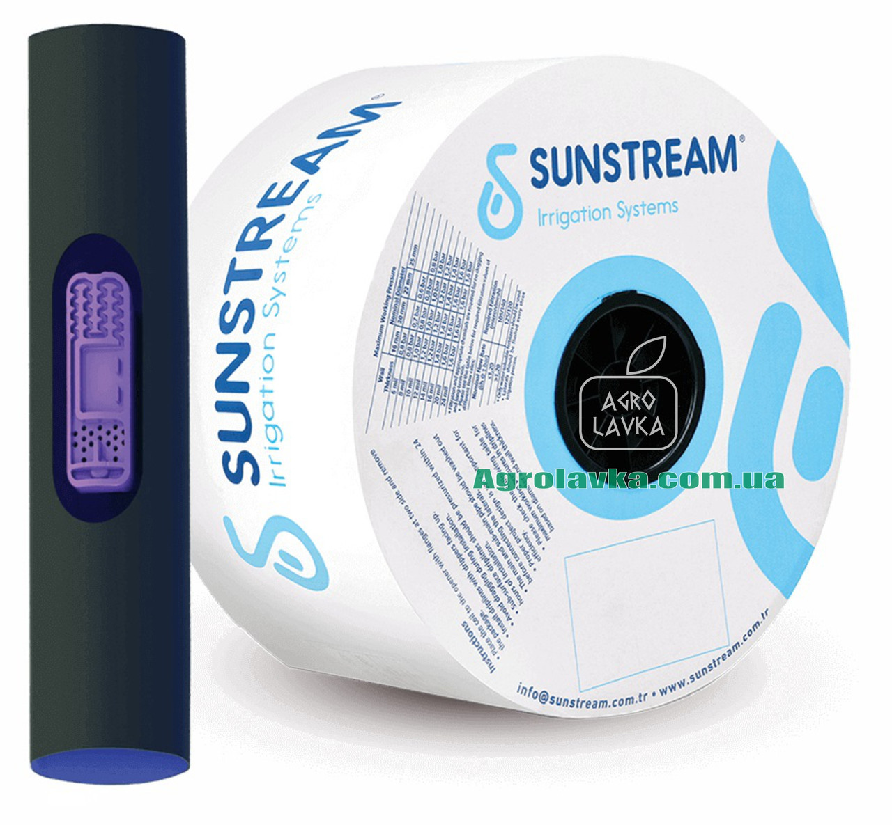 Крапельна стрічка Sunstream 6mil 20см 1,6л/год 1000м Емітерна