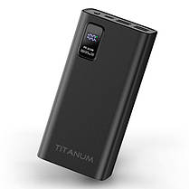 Портативний зарядний пристрій (повербанк) TITANUM 728S 30000 mAh 22.5W Black TPB-728S-B, фото 3