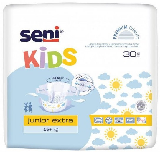 Підгузки для дітей Seni Kids Junior Extra 15+ кг. (30 шт.)