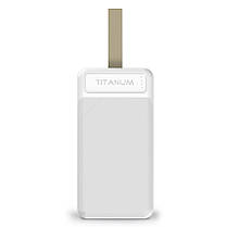 Портативний зарядний пристрій (повербанк) TITANUM 914 White 30000 mAh TPB-914-W, фото 2