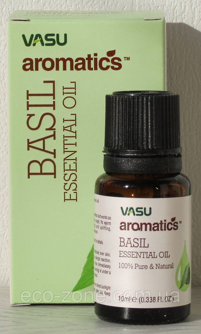 Vasu Ефірна олія Базилік / Basil 10 мл Vasu Aromatics (Trichup) Термін до 02/2025