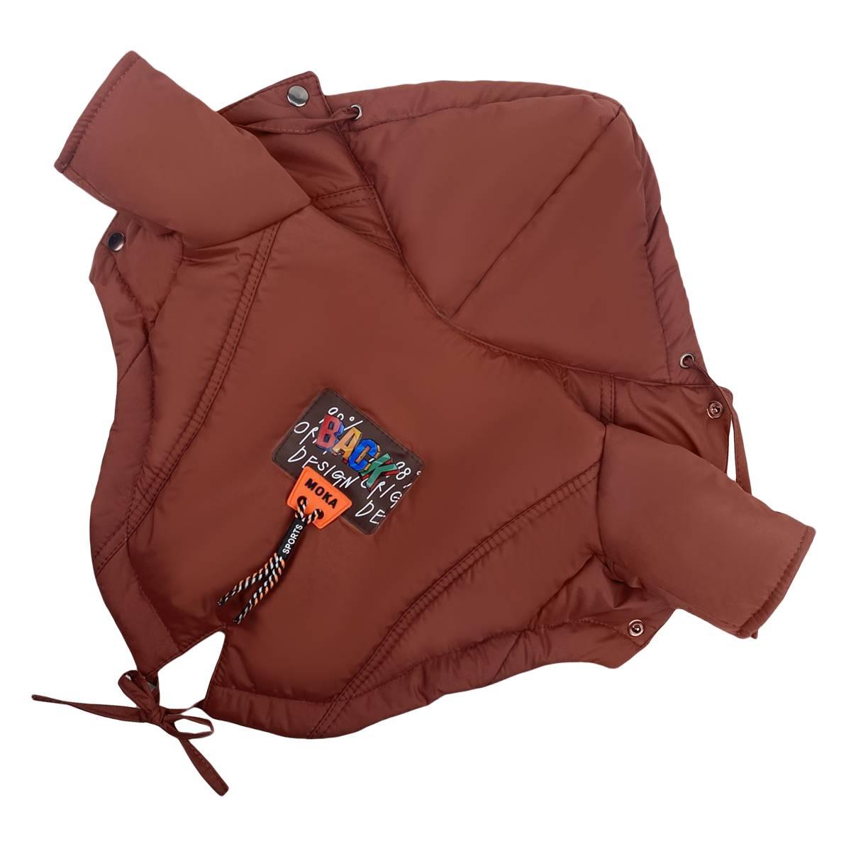 Парка фліс 36 см (об'єм до 57см) шоколад розмір 5 для собак S, фото 1