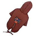 Парка фліс 36 см (об'єм до 57см) шоколад розмір 5 для собак S, фото 2