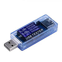 USB тестер, 7 параметров измерения, амперметр, 9 ячеек памяти, вольтметр, измеритель емкости
