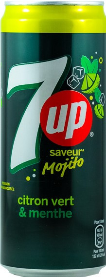 Газований напій 7UP Citron Vert & Menthe 330ml