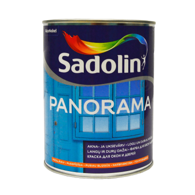 Універсальні емалі SADOLIN Panorama, напівглянцева фарба для вікон та дверей на водній основі, SADOLIN, фото 1