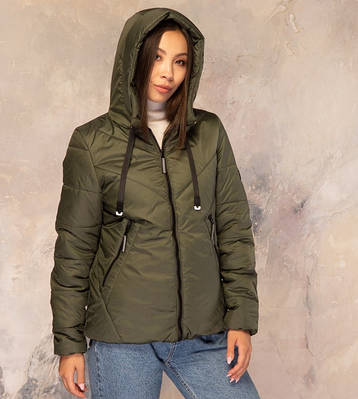 Модні жіночі куртки великого розміру 42,50,52,56 хакі