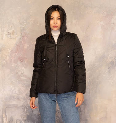 Модні жіночі куртки великого розміру 42-56 чорний