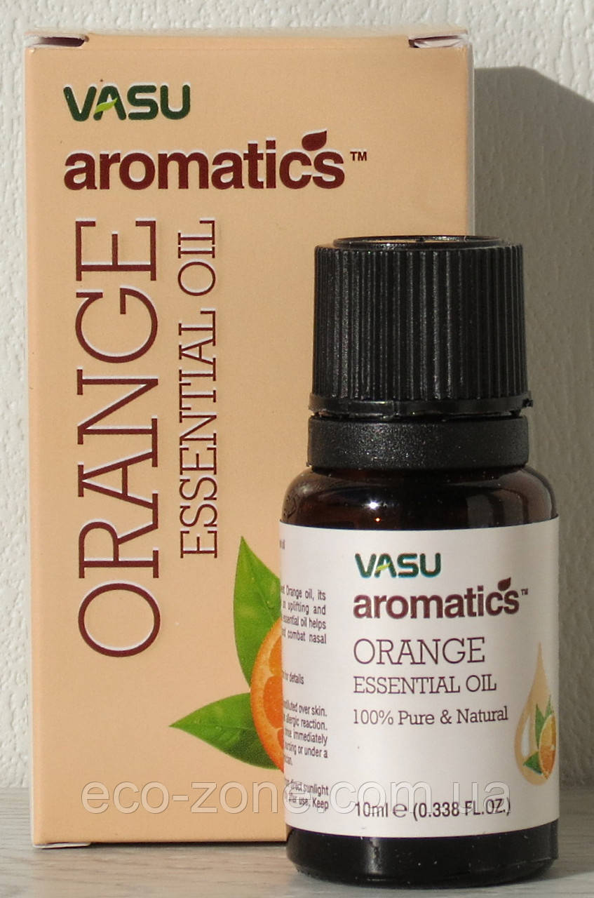 Vasu Ефірна олія Апельсин/Orange, 10 мл Vasu Aromatics (Trichup) Термін до 02/2025