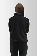 Флісова кофта жіноча Synevyr 260 чорного кольору з "Тризубом", фото 3