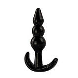 Набір м'яких анальних пробок - Чорний - 4 шт (XS/S/M/L) - Анальні іграшки, фото 4