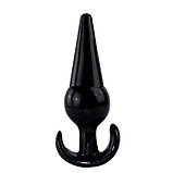 Набір м'яких анальних пробок - Чорний - 4 шт (XS/S/M/L) - Анальні іграшки, фото 2