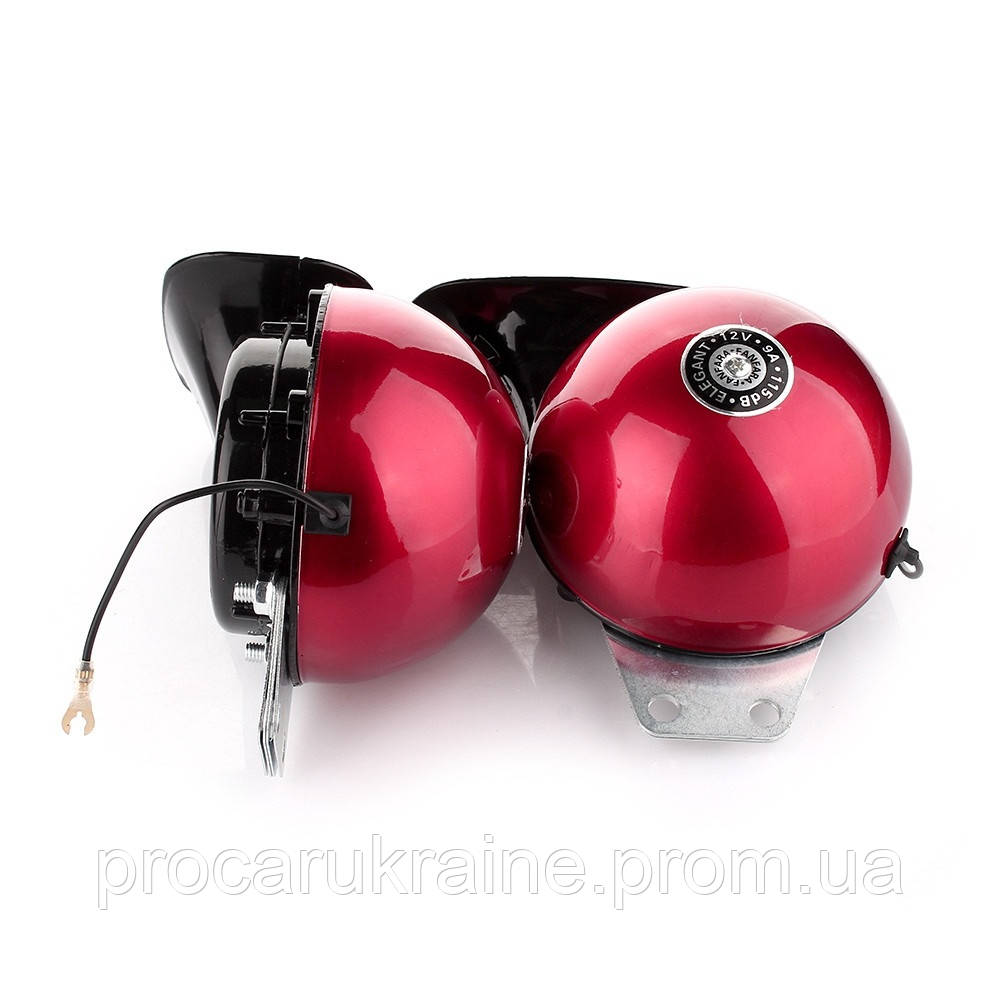 Купить Сигнал 12v равлик 115mm червоний "ВОЛГА" 100792 "Elegant" (9шт ...