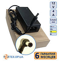 Блок питания 5,5-2,5 4A 12V класс А нов