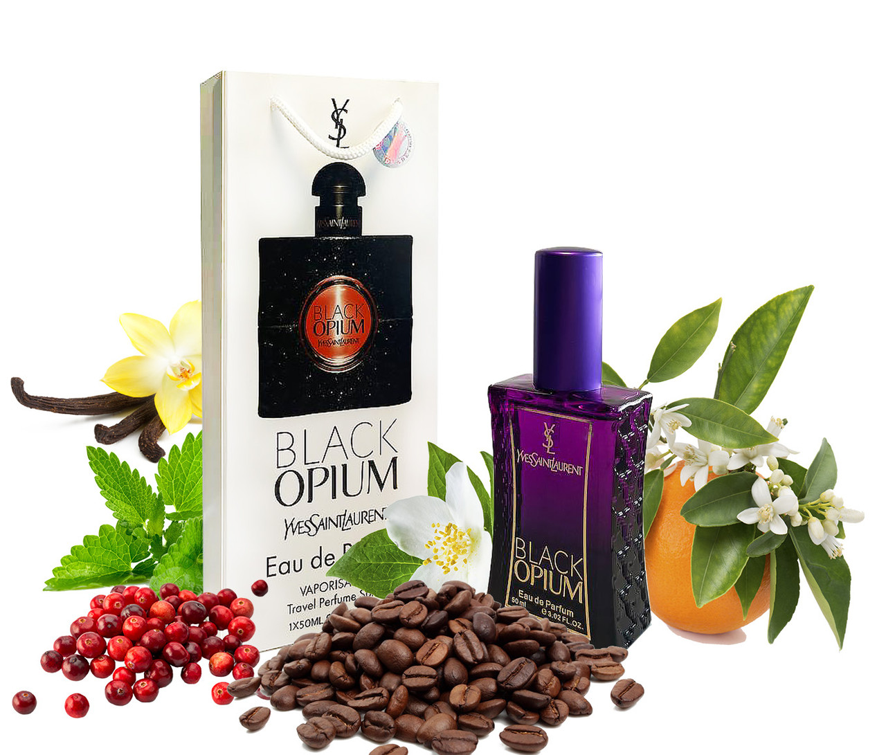 Yves Saint Laurent Black Opium (Ів Сен Лоран Блек Опіум) в подарунковій упаковці 50 мл. ОПТ