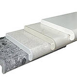 Пластиковий підвіконня Estera мармур 450, фото 4