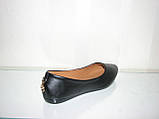 Жіночі чорні балетки 37 38 розмір, фото 5