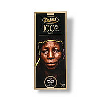Шоколад черный ZAINI 100% cacao extra dark 75г