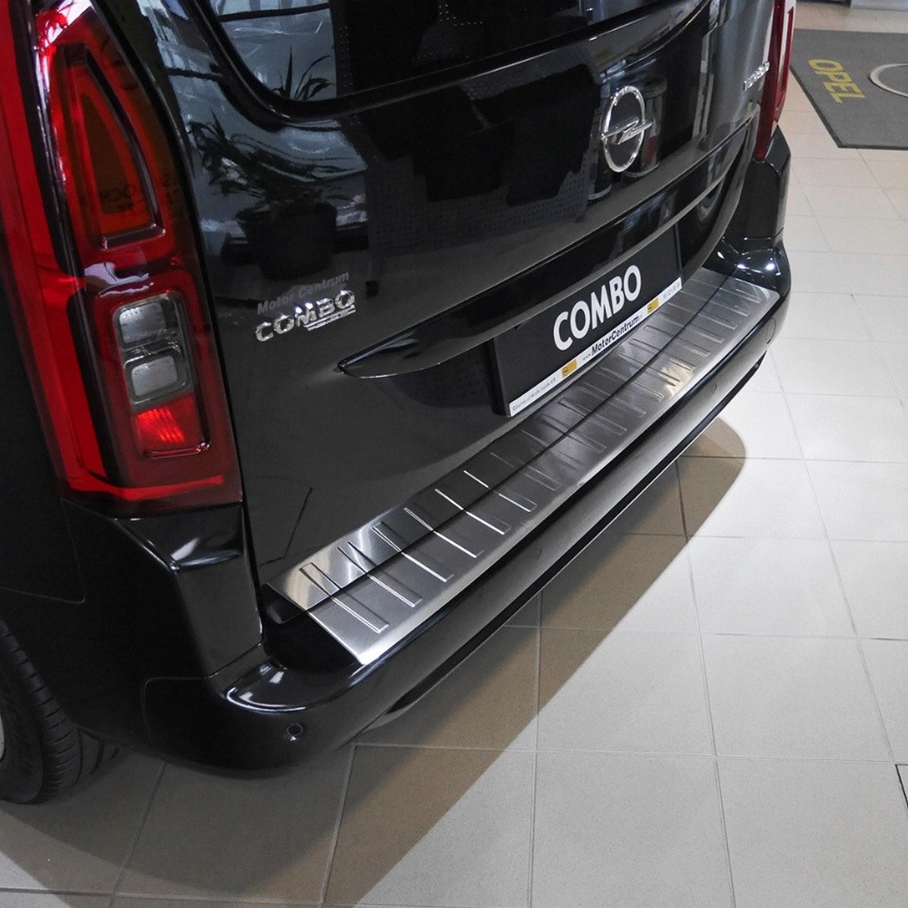 Захисна накладка на задній бампер для Citroen Berlingo III 2018+ /нерж.сталь/
