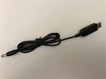 USB кабель для автономного живлення DC 5.5 x 2.1 підвищувач 5V в 12V для wi-fi роутера від Power bank