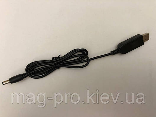 USB кабель для автономного живлення DC 5.5 x 2.1 підвищувач 5V в 12V для wi-fi роутера від Power bank, фото 2