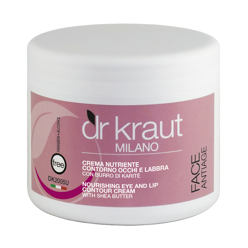 Поживний крем для зони очей та губ з маслом ши  Dr.Kraut Eye contour & lips nourishing cream