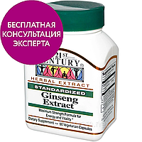 21st Century, Ginseng Extract, Standardized, 60 Capsule, CEN-21300/sale в Украине