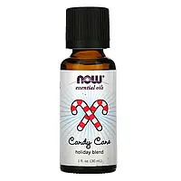 NOW Foods, Essential Oils, Праздничная смесь Candy Cane, 1 жидкая унция (30 мл) в Украине