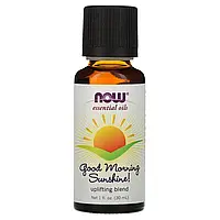 Now Foods, Ефірні олії Good Morning Sunshine, композиція для підвищення настрою, 30 ml