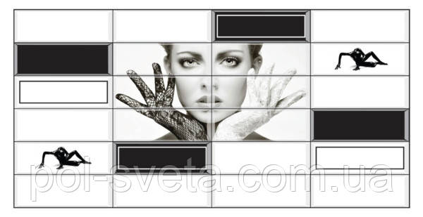 Панель ПВХ Grace Настрій (плитка) 480х955 мм, фото 1