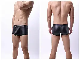 Чоловічі латексні шорти на кнопочках. Чоловічі латексні труси на кнопочках.