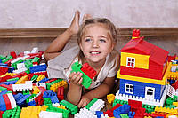 Великий дитячий конструктор Техно 7 ТехноК 540 деталей, Блискучий, великодетальний конструктор для дітей