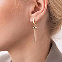 Сережки "Гвозд" у жовтому золоті с07870 Zipexpert ZIPEXPERT, фото 4