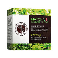 Мыло с экстрактом зелёного чая матча Matcha Heandmade Oil Soap BIOAQUA, 100гр