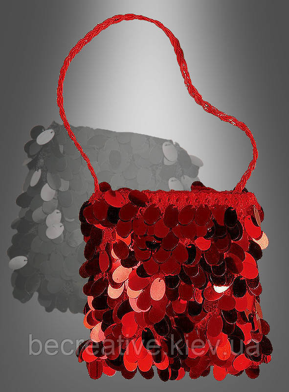 Красная блестящая сумка - фото 1 - id-p293134051