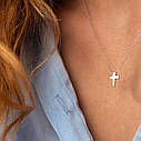 Кольє "Крістик" у білому золоті коле02269 Zipexpert ZIPEXPERT, фото 6